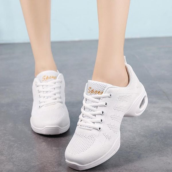 

women dance shoes comfortable soft bottom fitness shoes men jazz girl professional training child breathable sneakers#g4