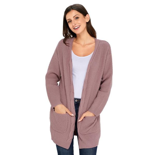 

одежда owlprincess 2017 осень кардиган повседневный свитер средней длины женская с длинным рукавом вязаный свитер пальто, White