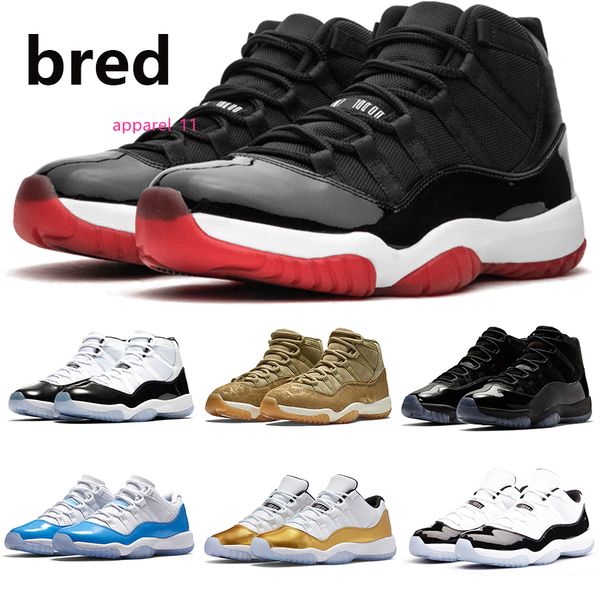 

bred 11 mens jumpman basketball shoes 11s concord 45 heiress black cap and gown low barons nightshade men women sport sneakers us5.5-13