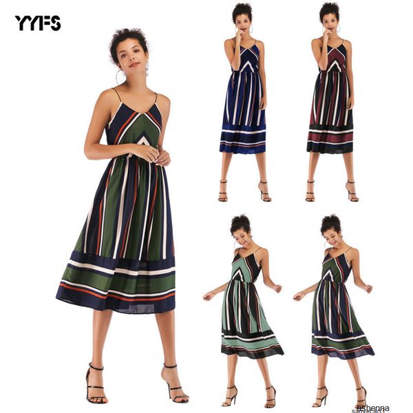 

womens designer off-the-shoulder holiday bottoming sling dress summer slim casual long beach skirtmpleh, Black;gray