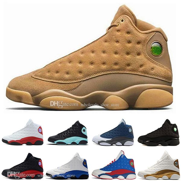 

13 island green bred chicago men basketball shoes 13s wheat black cat trainers mens designer athletics sports sneakers 7-13