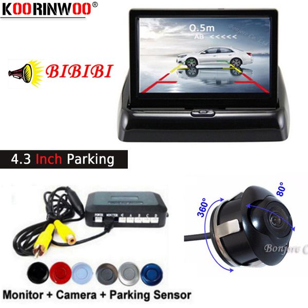 

koorinwoo auto postposition ультразвуковая парковка 4 радар автомобильный монитор датчик парковки автомобиля камера заднего вида детектор си