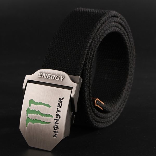 

youth canvasuniformuniformuniform thickened automatic buckle outdoor canvas men's leisure army belt belt belt, Black;brown