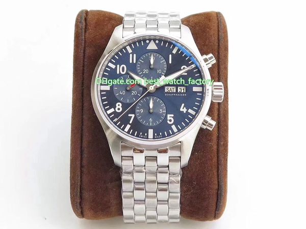 

6 style zf version 46mm pilot gun iw371815 iw500916 calendar cal.51111 movement mechanical automatic mens watch watches, Slivery;brown