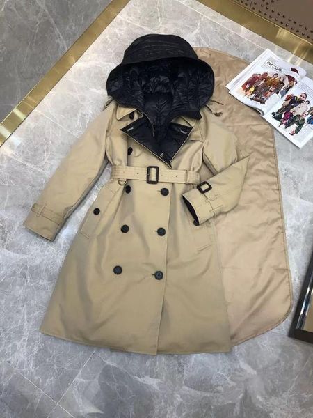 

107429 классические женщины осень зима удлиненная куртка старинные пальто повелительницы, Black