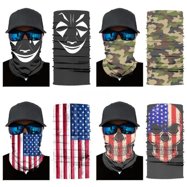 

2020 popular bandana skull scarf ring multifunctional seamless tubular magic bandanas tube skull scarf gift for workout yoga running hiki#94, Blue;black