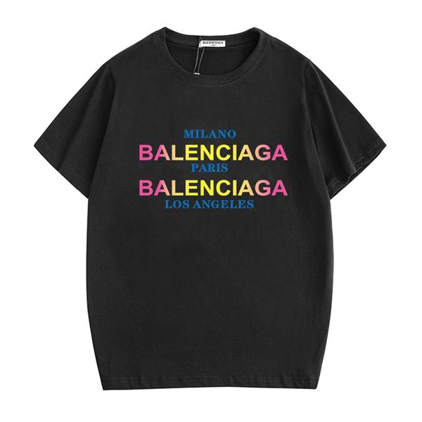 

19ss brand women men t shirts short sleeve designers cotton ladies print.balenciagas paris streetwear clothing summer shirts luxury tees, White