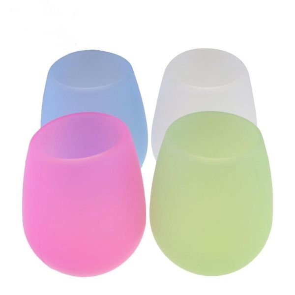 

mix colors silicone wine glass outdoor bbq foldable unbreakable silicone beer whiskey glass drinkware easy to carry