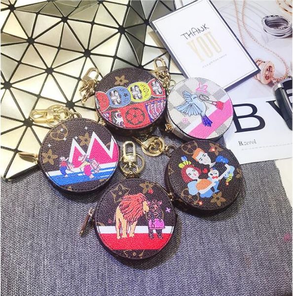 

SUP Women And Men Leather Key Wallets Zipper Key Purse Unisex Car Holders Buckle Key Case Housekeeper Holder106