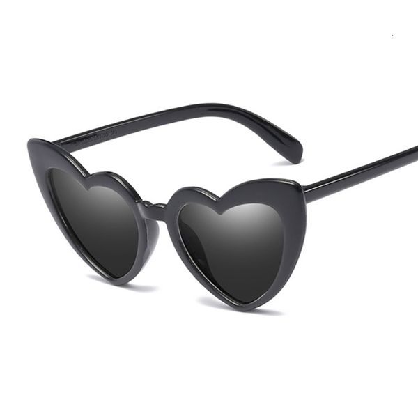 

heart sunglasses women brand designer cat eye sun glasses female retro love heart shaped glasses ladies shopping uv400, White;black