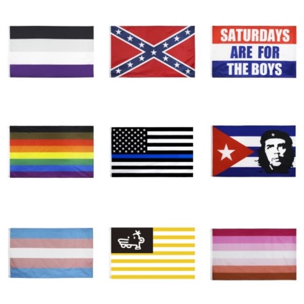 

3x5ft 90x150cm радужные флаги и баннеры лесбийская gay pride lgbt flag полиэстер красочный флаг для украшения mma2402 # 390