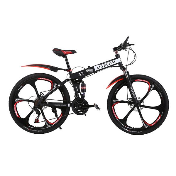 

Altrui m x9 men women mountain bike 21 peed teel gear hift 26 inch double di c brake bicycle road cycling riding