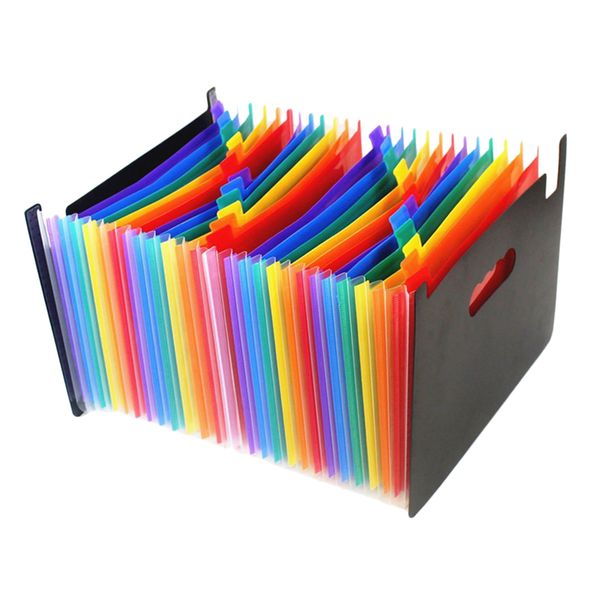 

13 pockets accordion expanding files folder a4 organizer easy access plastic