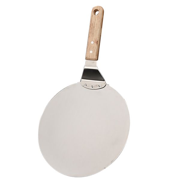 

stainless steel pizza shovel cake lifter shifter spatula baking tray plate