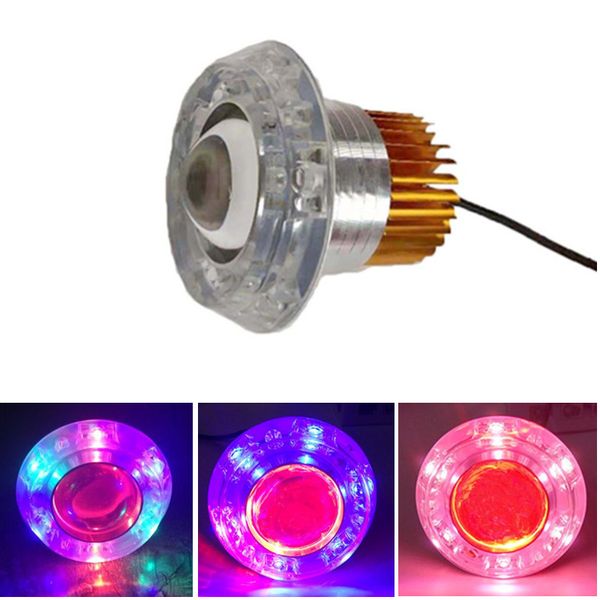 

motorcycle headlamp led modified angel devil eye headlamp electric vehicle angel eye headlamp 10w 12v 80v general lens shooting lamp