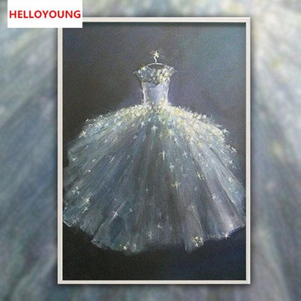 DIY 5D полный Алмаз вышивка Алмаз свадебное платье Алмаз живопись вышивки крестом наборы украшения дома