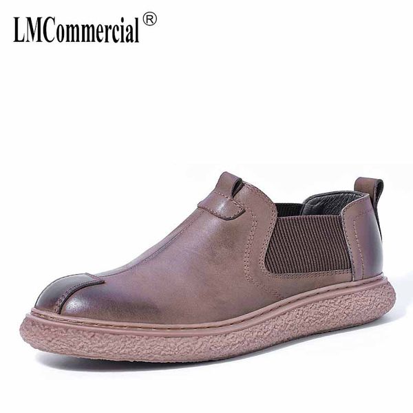 

british style lazy mens shoes soft soles men casual genuine leather loafer shoes driving soft cowhide autumn, Black