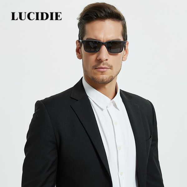 

lucidie популярного магнит клип на кадр ultem оправы для солнцезащитных очков людей света, Black