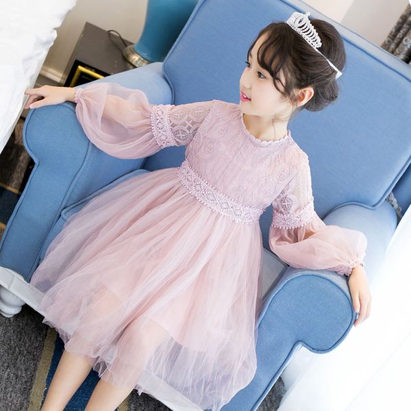 

2019 summer costume girls princess dress children's evening clothing kids chiffon lace dresses baby girl party pearl dress, Red;yellow