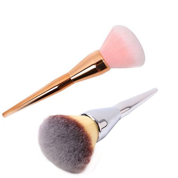 

dropshipping new multi-function large size makeup brushes plating handle blush&powder make up brushes beauty tools 3 models ing