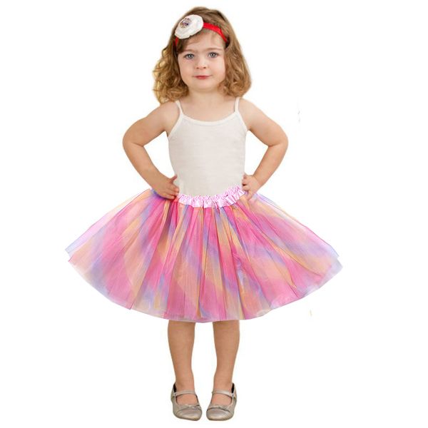 

2018 baby princess tutu skirt girls kids party ballet dance wear pettiskirt clothes pink cute, Black;red
