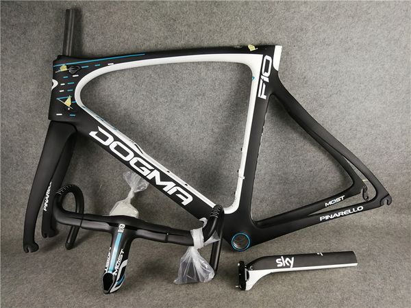 

Matte f10 team ky frame carbon road bike frame et carbon cyclocro frame team ky handlebar