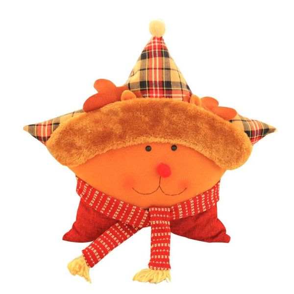

1pcs sofa pillow decorative pillow body christmas five-pointed pillows down non-woven surface gifts