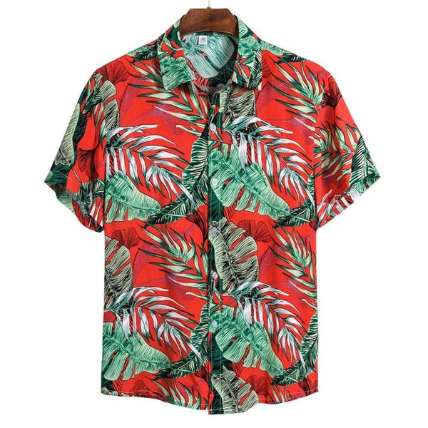 

camisa masculina 2020 summer mens ethnic short sleeve casual printing hawaiian shirt blouse tunic shirts camisas para hombre, White;black