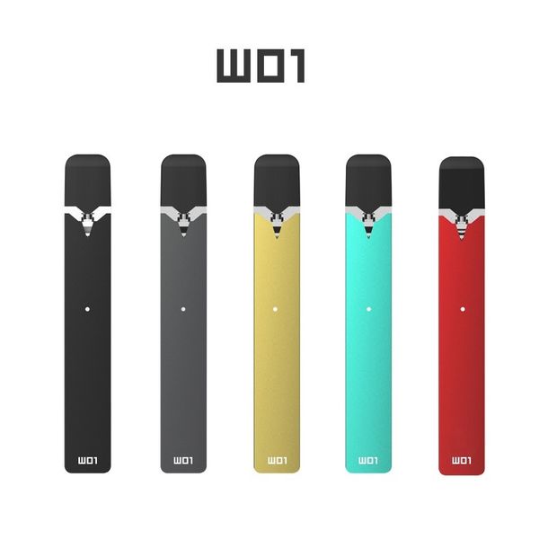 

Оригинальные OVNS W01 Kit E Набор сигарет Stater Kit 280mAh Vape Pen с 0,7 мл органического хлопка Катушка для стручков Vape Pen