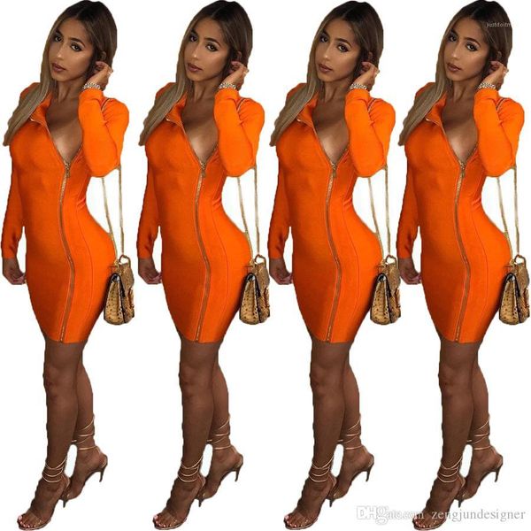 

long sleeve night club style female clothing fashion casual apparel summer womens orange bodyon dresses designer, Black;gray