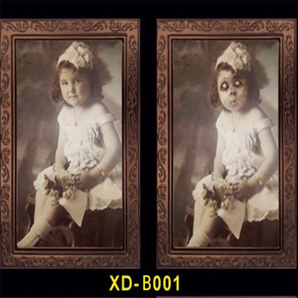

halloween horror 3d ghost picture frame decoration changing face p frame bar halloween party decoration scary haunted house props an2787