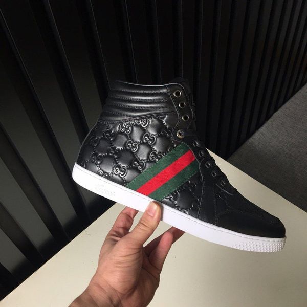 

ksl11new limited edition french series high-end men s casual shoes, men s boots fashion sports shoes, original shoebox delivery 38-44, Black