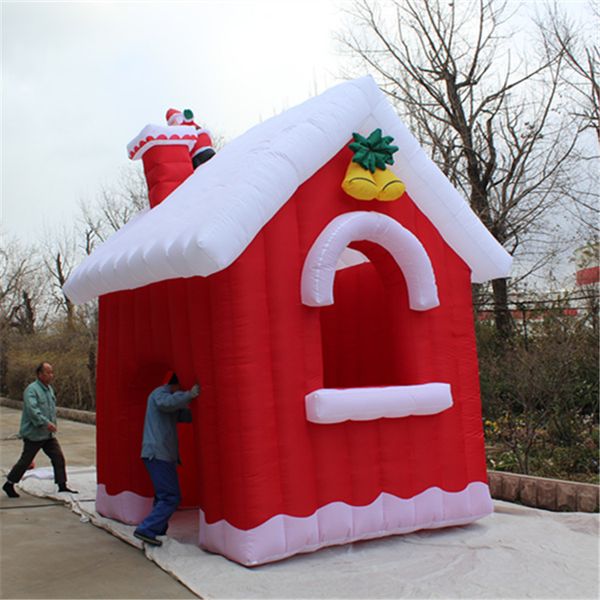 

christmas inflatable house for christmas led stage event decor inflatables supplier 2019 nightclub parade clearance