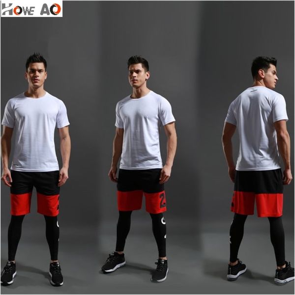 

howe ao casual summer men's shorts gym sport running male fitness bodybuilding workout man jogger short pants basketball short, Black;blue