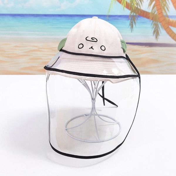 

children prevent fog splash proof hats caps fisherman face cover protective hat dustproof cover peaked protective hats#h4, Yellow
