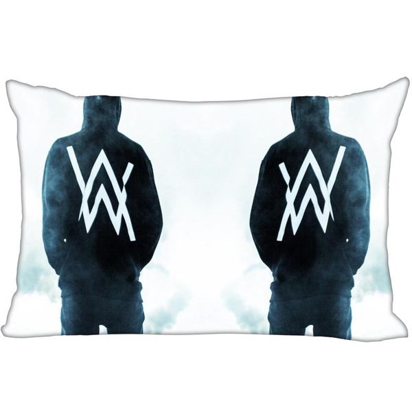 

cool custom pillowcase alan walker style pillow case 35x45cm one side rectangular cushion throw case for bedroom