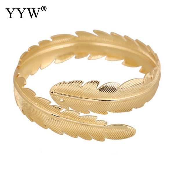 

2019 metal leaf cuff bangles bracelets personality accessories new fashion gold silver for women girl gifts female jewelry, Black