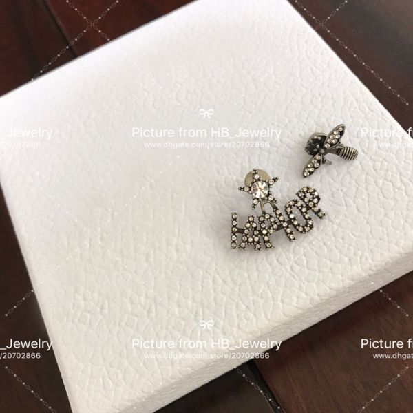 

Популярный модный бренд Diamond Bee Асимметричная серьга для леди Дизайн Женская вече