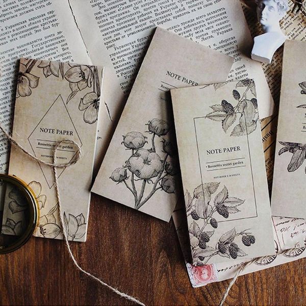 

30 sheets retro style memo pad paper sticky notes kawaii planner stationery scrapbooking stickers message writing notes