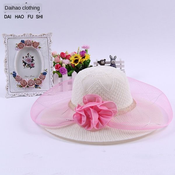 

autumn 2020 big eaves women's beach straw toque veil female tourism sun hat uv-proof veil straw hat, Blue;gray
