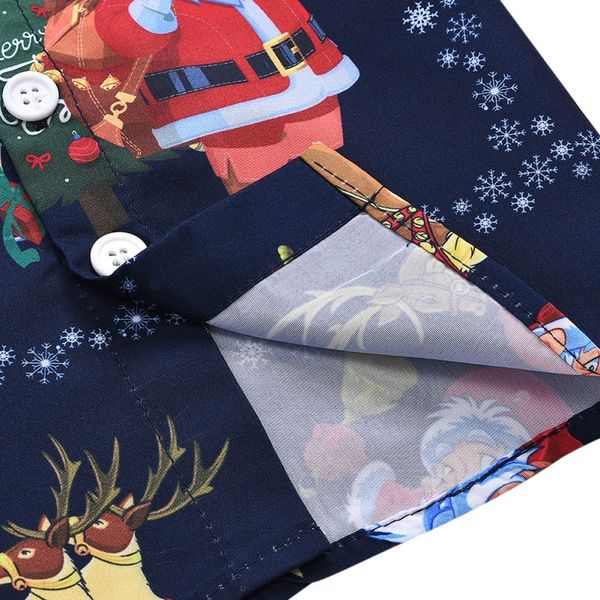 

baby boy christmas new style cartoon print shirts kids short sleeve casual blouses christmas clothes 1-6t, White;black