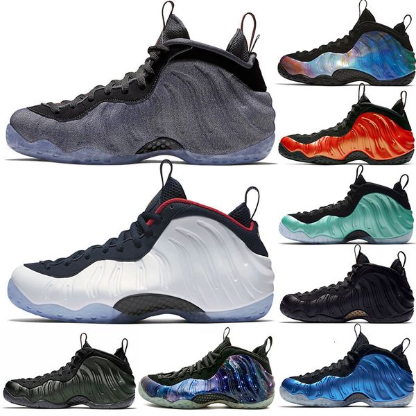 

penny hardaway foams one olympic denim habanero basketball shoes pro sequoia eggplant black metallic gold men 2019 authentic sneakers sports