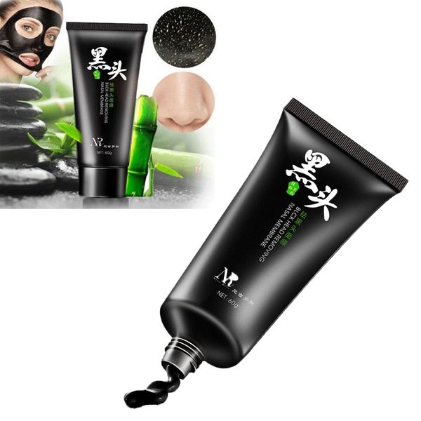 

bamboo charcoal deep cleansing peel-off facial mask purifying face nose blackhead removal black mud face mask