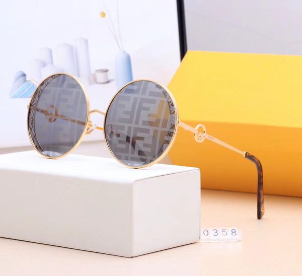 

summer womens designer sunglasses luxury sunglasses polarized goggle glasses uv400 model f0358 5 color with box wholesale, White;black