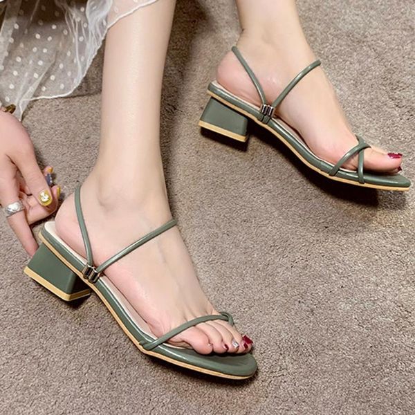 

fashion fish mouth platform slipper women square high heels shoes slip-on toe slipper non-slip thick heel slippers zapatos de mu, Black