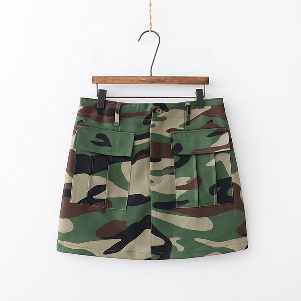 

rr camouflage floral printed skirts women fashion pockets mini skirts women bib overall female ladies fo01, Black