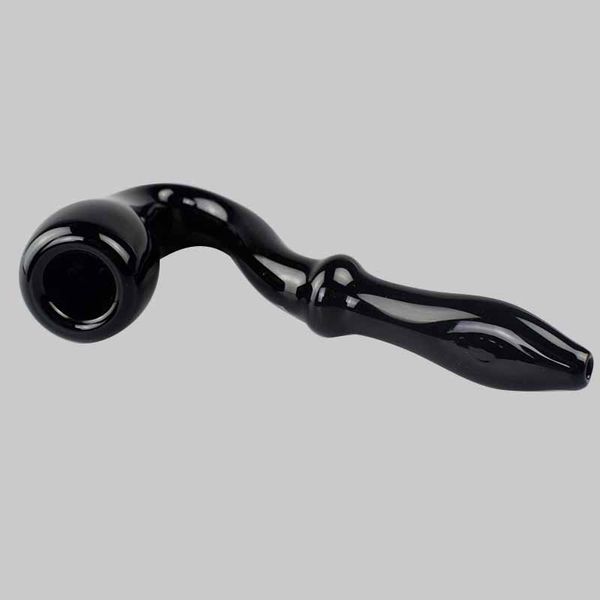 Pipe per fumare! Black Sherlock ha una grande pipa rotonda lunga 6 pollici