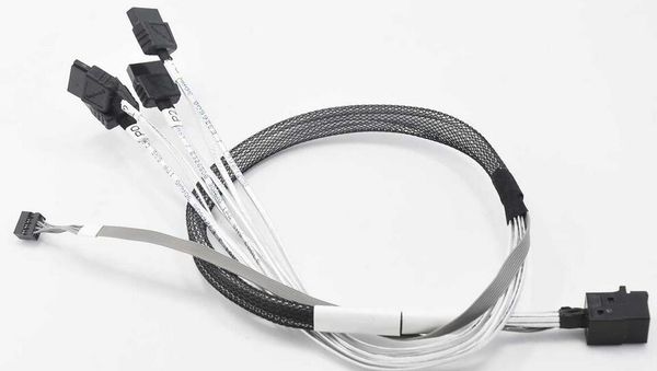 Amphenol жесткий диск кабель MINI SAS HD SFF-8643 до 4 Mini SATA LSI / Adaptec SAS 2F
