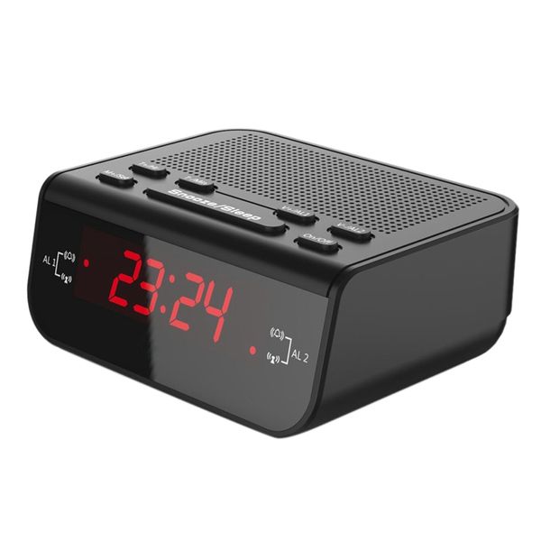 

alarm clock radio digital alarm clock radios with sleep timer eu plug dimmer snooze led display and battery backup functio