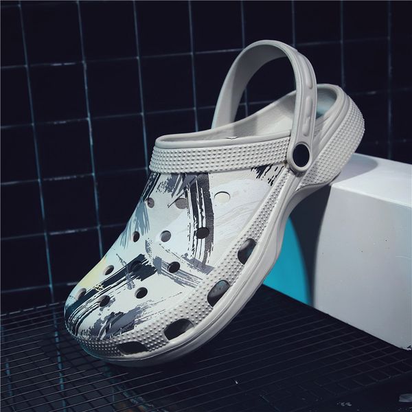 

hole sandals men shoes literide crocks crocse clogs men sandalias zapatos de hombre summer slides beach swimming shoes